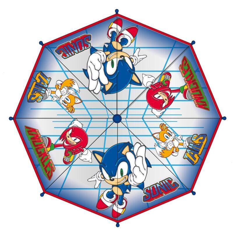 Pack De 4 Unidades - Paraguas Manual Burbuja Sonic The Hedgehog