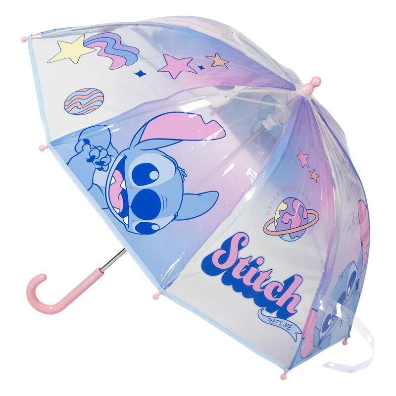 Pack De 4 Unidades - Paraguas Manual Burbuja Stitch Disney