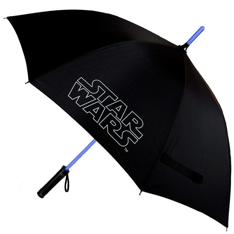 Pack De 4 Unidades - Paraguas Manual Star Wars 53cm Efecto Espada Laser