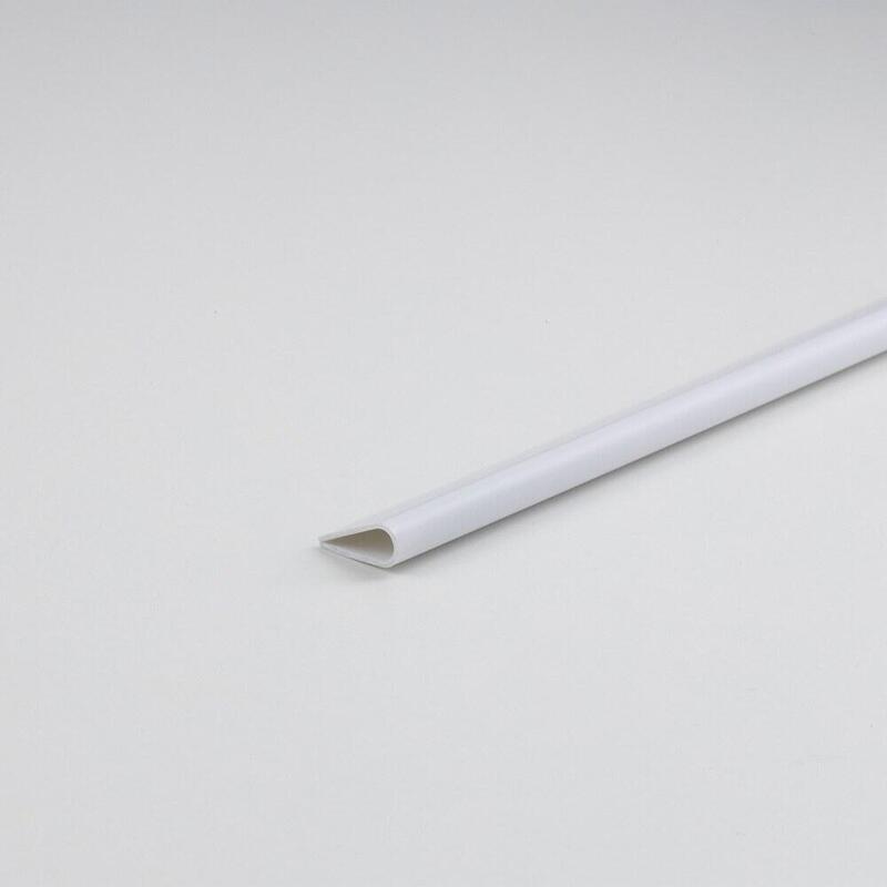 Pack De 4 Unidades - Perfil Bricolaje Lomo Pvc Blanco 1000 X Ø5 Mm