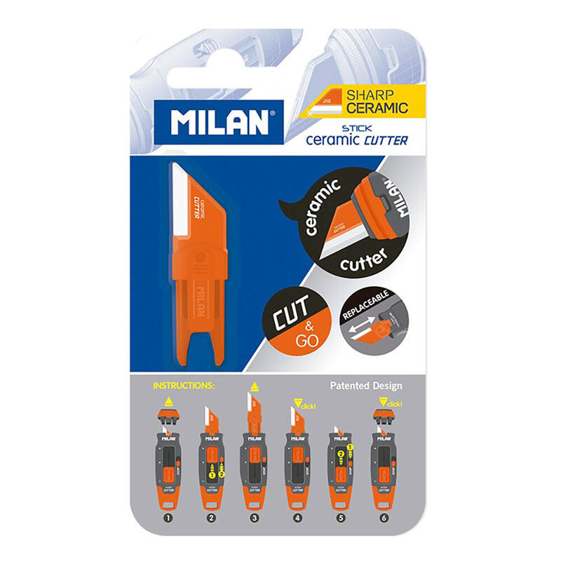 Pack De 4 Unidades - Recambio De Hoja Ceramica Para Cúter Stick Milan
