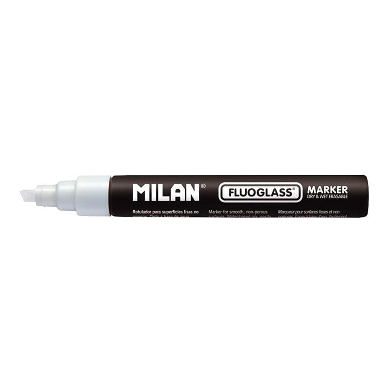 Pack De 4 Unidades - Rotulador Borrables Fluoglass 2 - 4 Mm Blanco En Blister