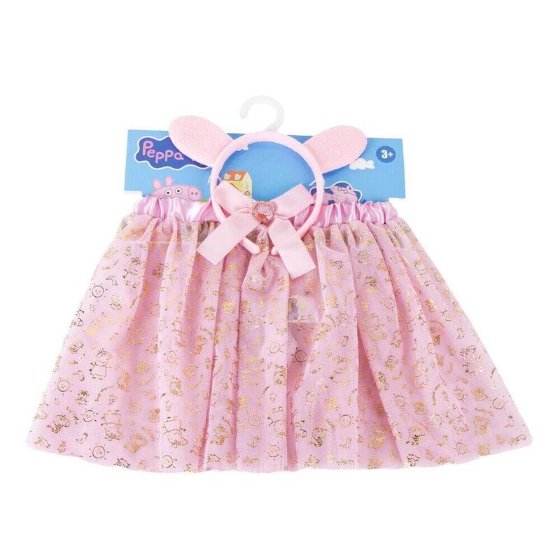 Pack De 4 Unidades - Set Diadema + Tutu Fantasia Peppa Pig