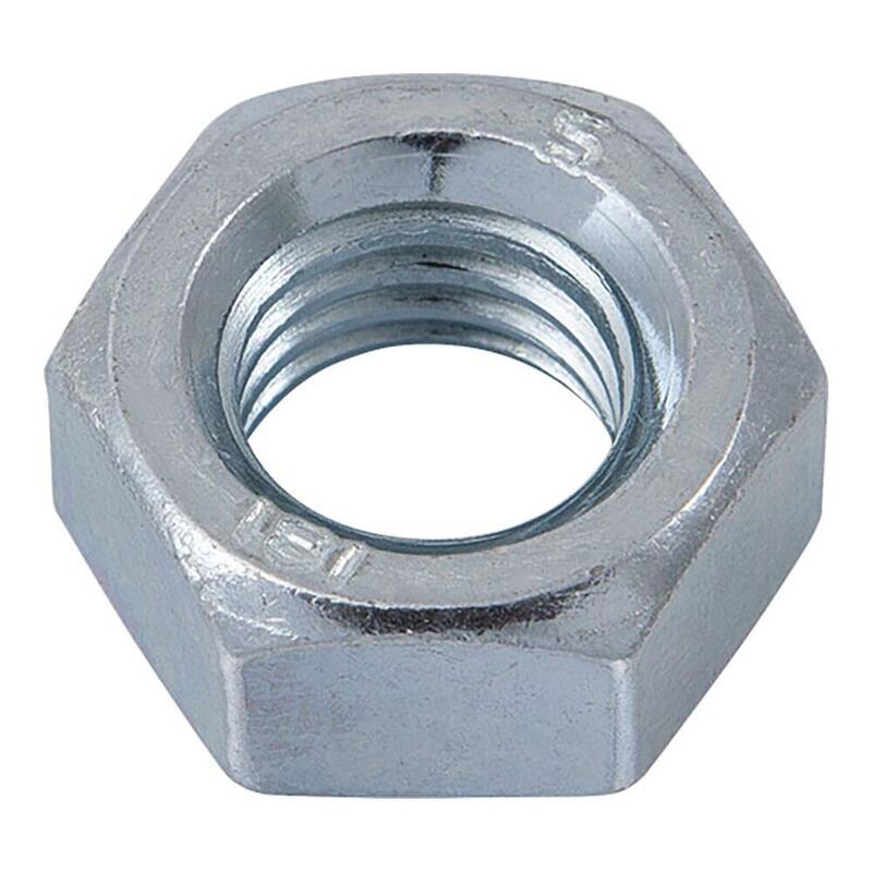 Pack De 4 Unidades - Tuerca Hexagonal Din-934, Zincada Cr-3, M-6, Caja 500 Uds