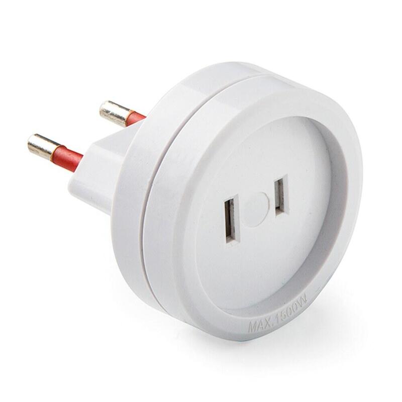 Pack De 5 Unidades - Adaptador Europeo - Americano, 6a 250 V, Blanco