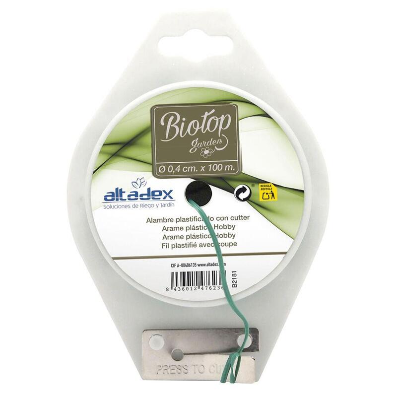 Pack De 5 Unidades - Alambre Plastificado Verde, Ø2 Mm X 100 M