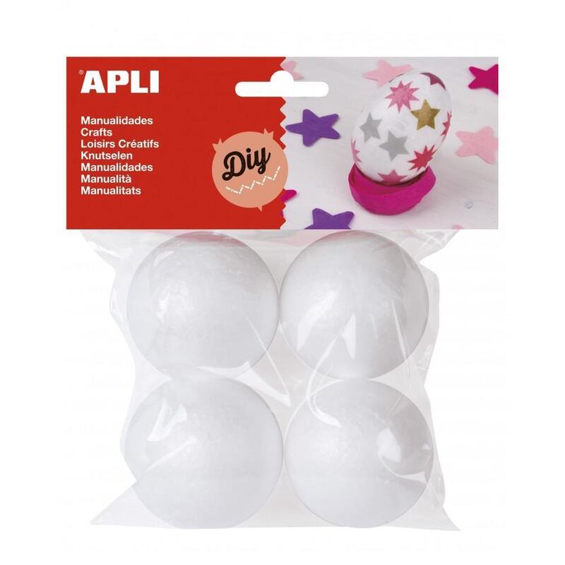 Pack De 5 Unidades Apli Bola Porexpan 50mm Ø -4u-