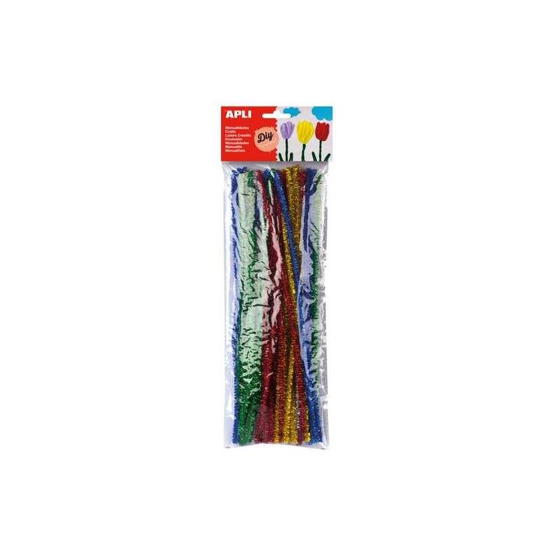Pack De 5 Unidades Apli Pack De 50 Limpiapipas Ø 6 Mm X 300 Mm - Colores Surtidos