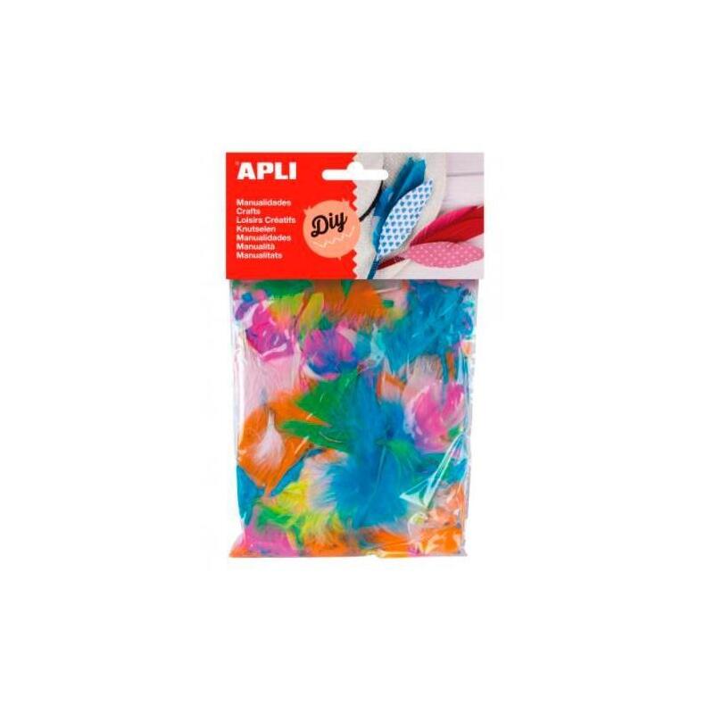 Pack De 5 Unidades Apli Plumas Collage 14g Colores Surtidos