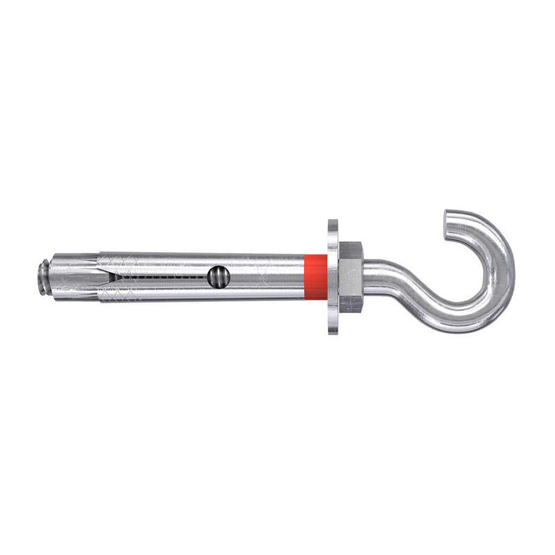 Pack De 5 Unidades - Bolsa 4 Tacos Metalicos Fsl 8 Acabado Gancho M6x45mm 98457 Fischer