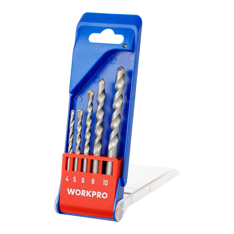 Pack De 5 Unidades - Brocas Para Mampostería,, Ø4,00 - Ø10,00 Mm, Juego 5 Piezas