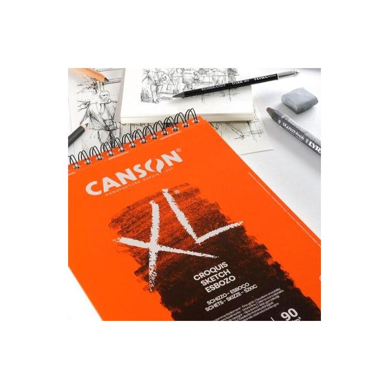 Pack De 5 Unidades Canson Bloc Dibujo Xl Esboso 20h A4 Blanco Natural