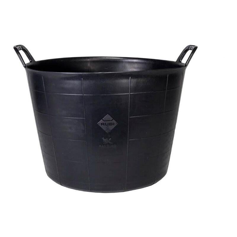 Pack De 5 Unidades - Capazo Plástico Negro No.3 (40l) Heavy Duty 88778 Rubi