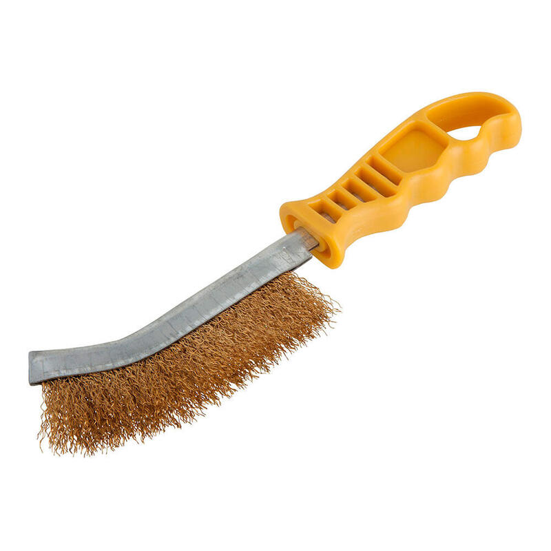 Pack De 5 Unidades - Cepillo Metálico De Mano, Latón, Mango De Plástico 2716000 Wolfcraft