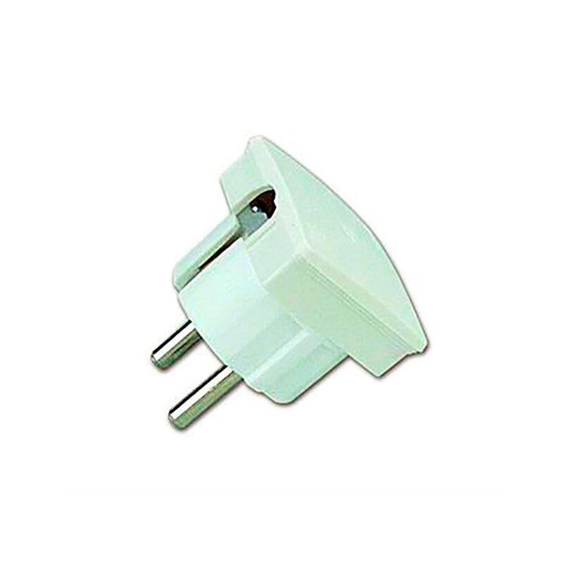 Pack De 5 Unidades - Clavija 2p+T Salida Lateral 4,8 Mm Blanca (Retractilado)
