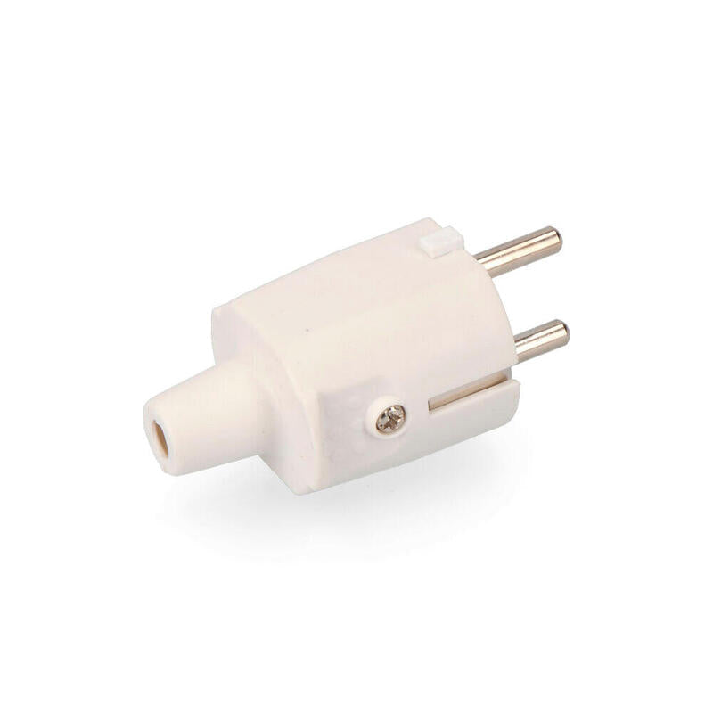 Pack De 5 Unidades - Clavija Goma 10/16a 250 V T/Tl Ip44 4,8 Mm Blanca Envasada Edm