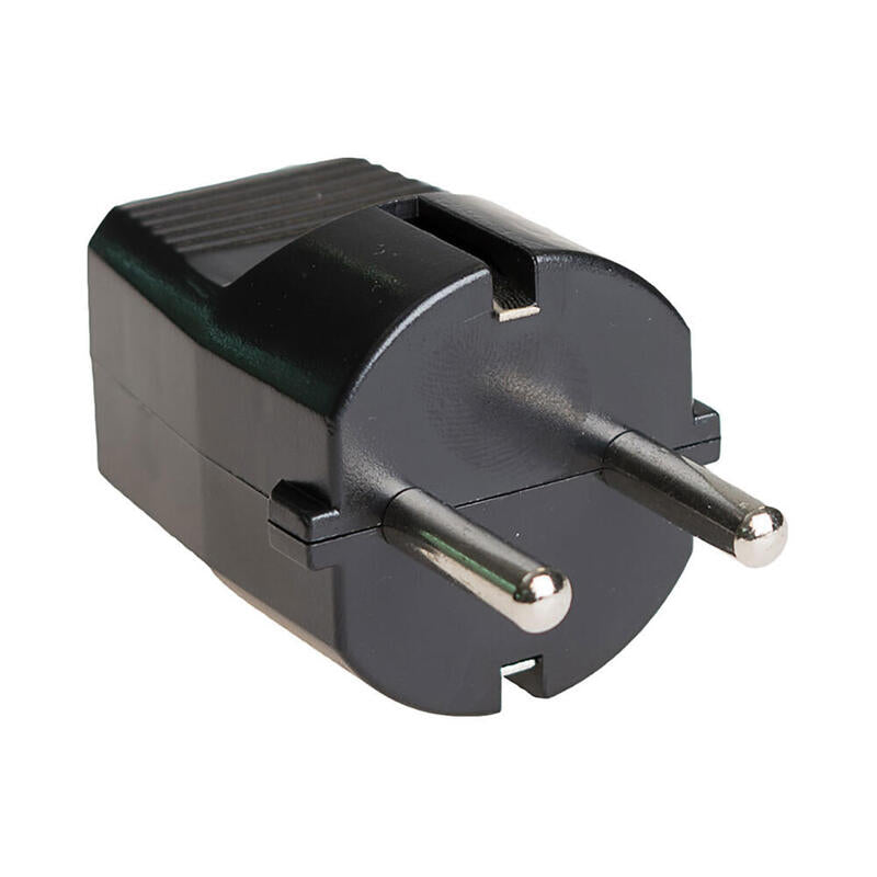Pack De 5 Unidades - Clavija Tipo F 16 A 250v T/Tl 4,8mm Negra. Solera 6428n.