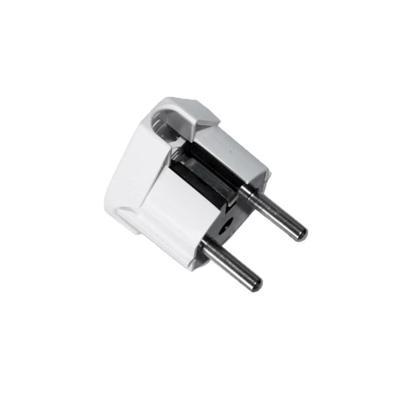 Pack De 5 Unidades - Clavija Tipo F T/Tl Salida Lateral 4,8mm. 16a Blanca (Envasado)