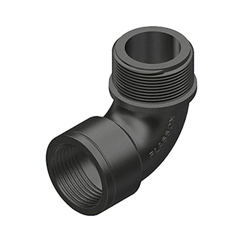 Pack De 5 Unidades - Codo 90° Polipropileno Rosca Macho/Hembra 1 Pulg