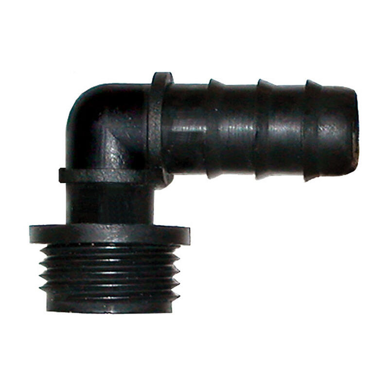 Pack De 5 Unidades - Codo Mixto Tubo 16mm A Rosca Macho 1/2" A Tubo 16mm En Bolsa Zip 4 Unidades 901704 Aqua Control