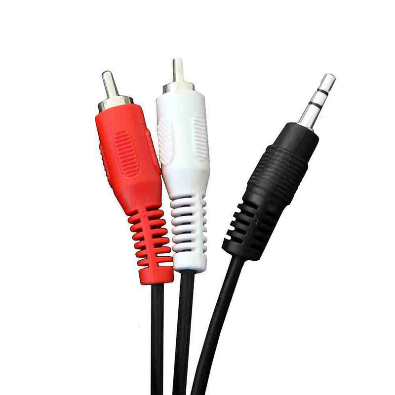 Pack De 5 Unidades - Conexion Estereo Macho 2 Rca Mach 3,5 1,5m Edm