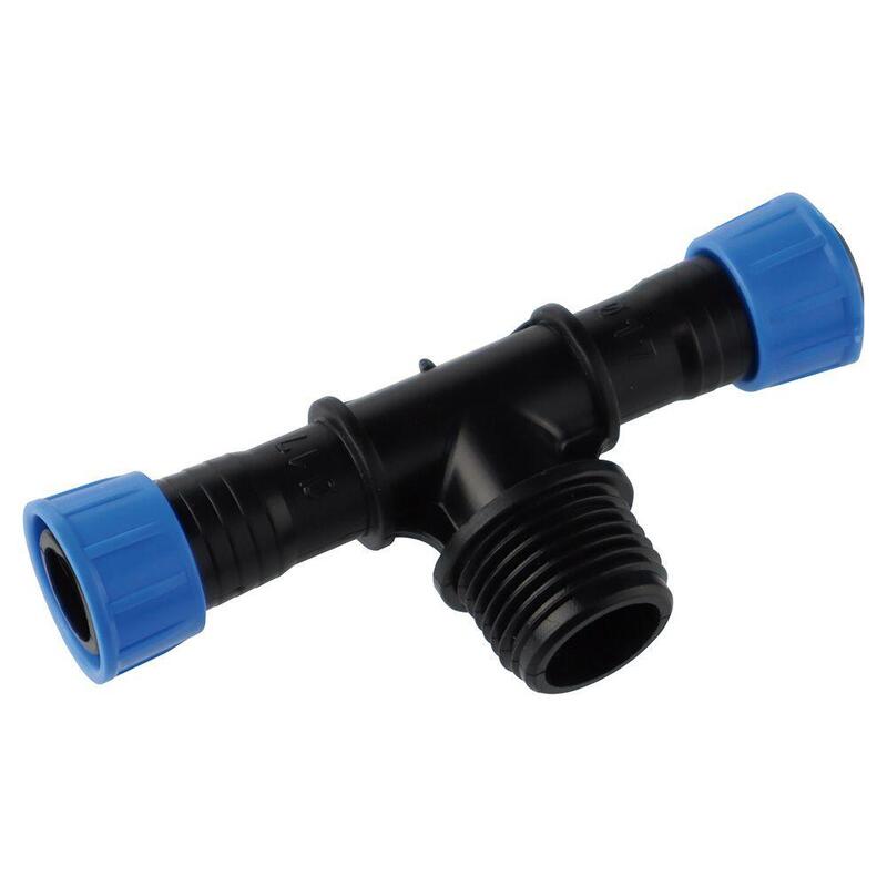 Pack De 5 Unidades - Derivación En T Con Rosca Macho ½ Pulg A Cinta Click Ø16 Mm, Blíster 3 Uds