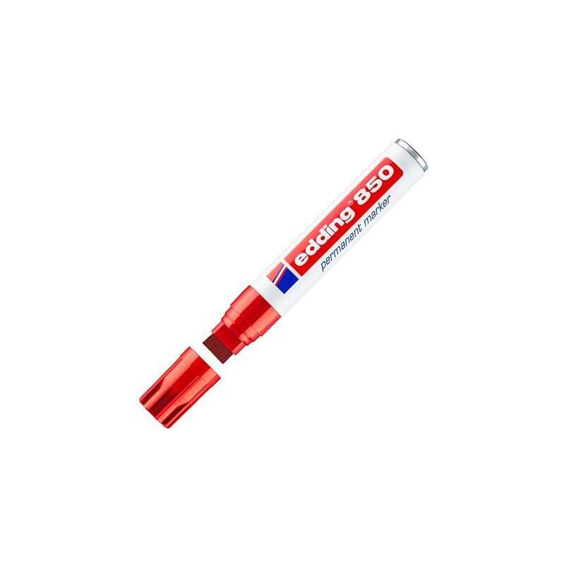 Pack De 5 Unidades Edding Marcador Permanente 850 Rojo