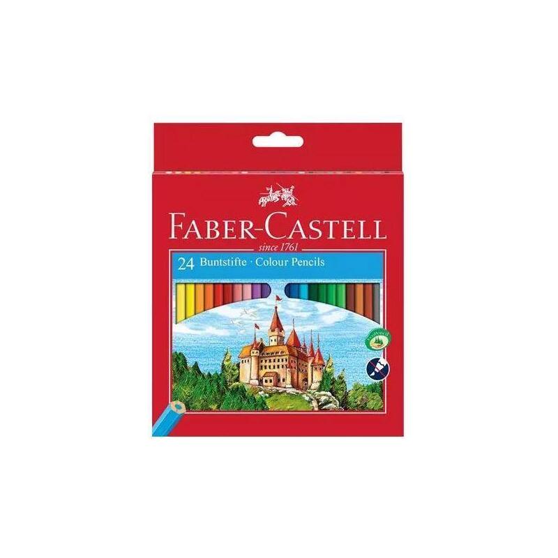 Pack De 5 Unidades Faber Castell Lápices De Colores Classic C/Surtidos Estuche 24 Ud
