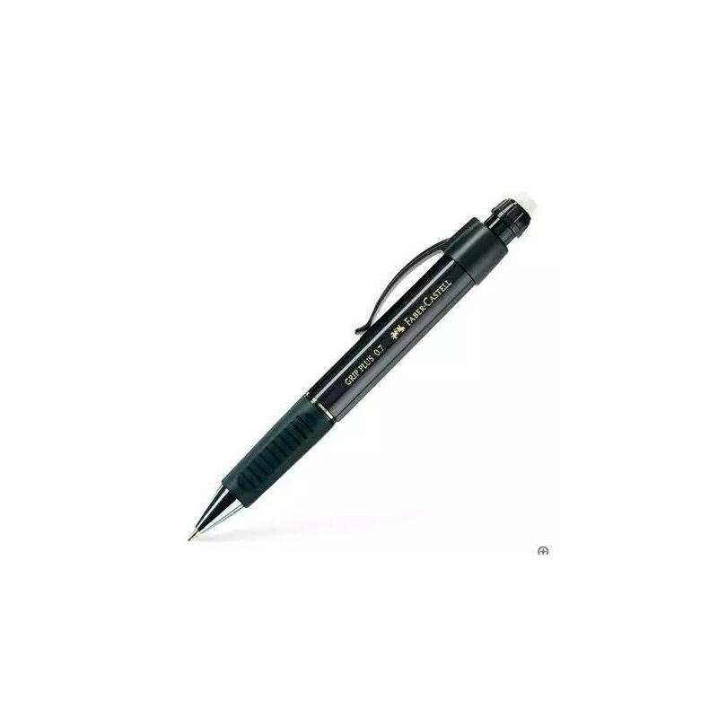Pack De 5 Unidades Faber Castell Portaminas Grip Plus 0,7mm Negro Metálico