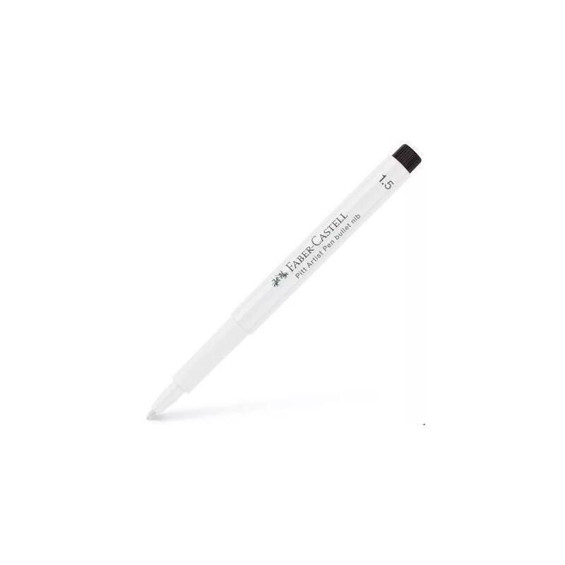 Pack De 5 Unidades Faber Castell Rotulador Permanente Pitt Artist Pen Punta Redonda 1,5mm Blanco