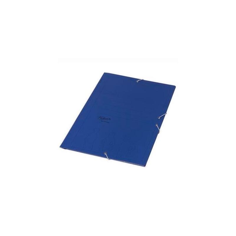 Pack De 5 Unidades Fabrisa Carpeta De Gomas Azul Basica Sin Solapas Folio