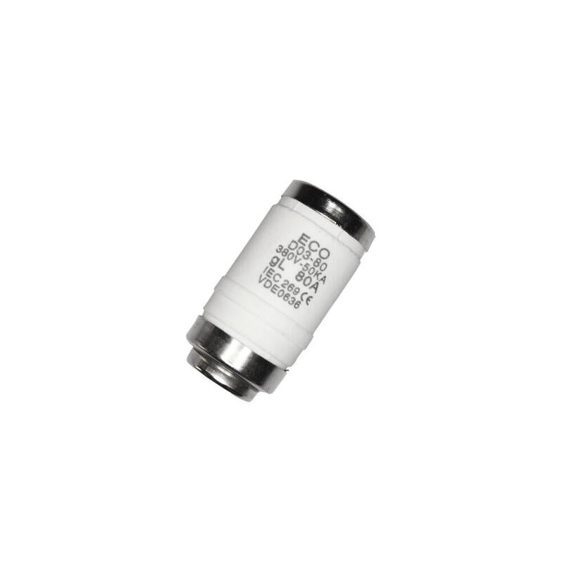 Pack De 5 Unidades - Fusible Neozed Do3 80a 400v Ac / 250v Dc