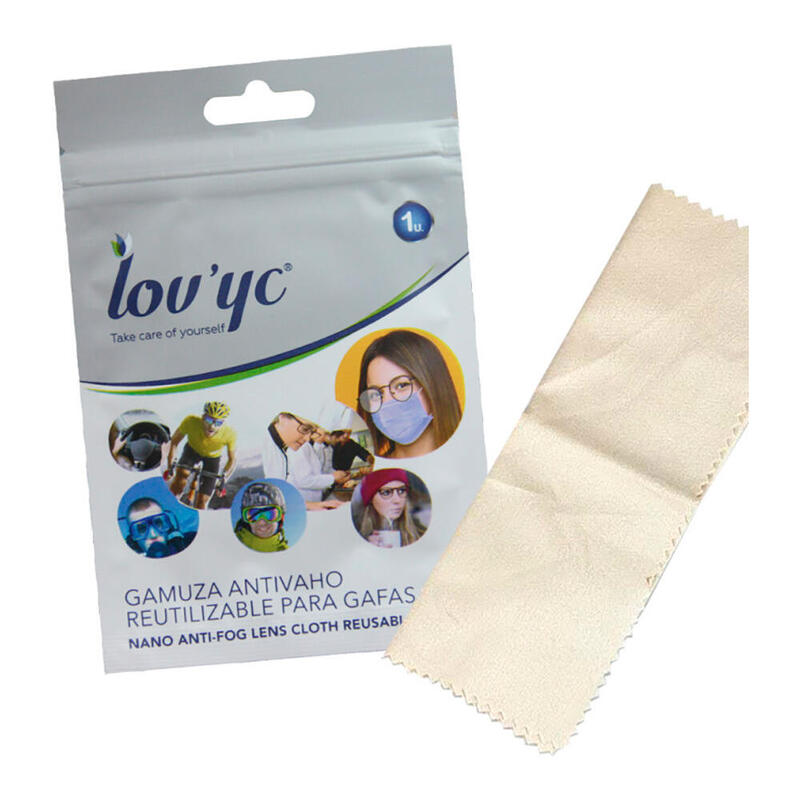 Pack De 5 Unidades - Gamuza Antivaho Reutilitzable 200 Usos Para Gafas Lov'Yc