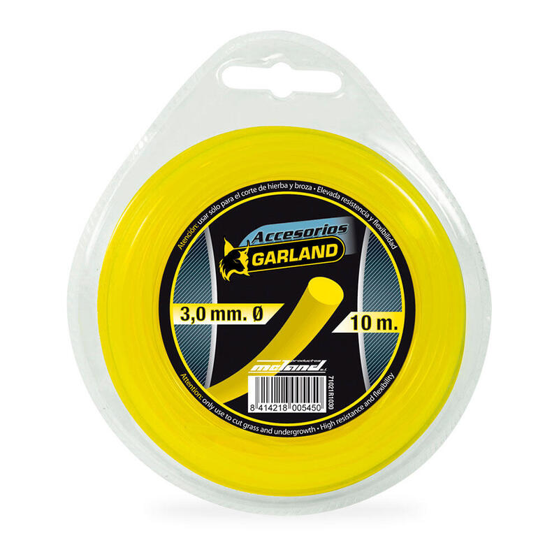 Pack De 5 Unidades - Hilo Dispensador Para Desbrozadora 10m Ø3,0mm Redondo 71021r1030 Garland