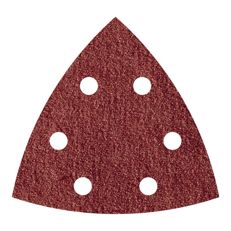 Pack De 5 Unidades - Hoja Lija Triangular Autoadhesiva Para Madera/Metal, 95 Mm, Grano 240, 5 Uds