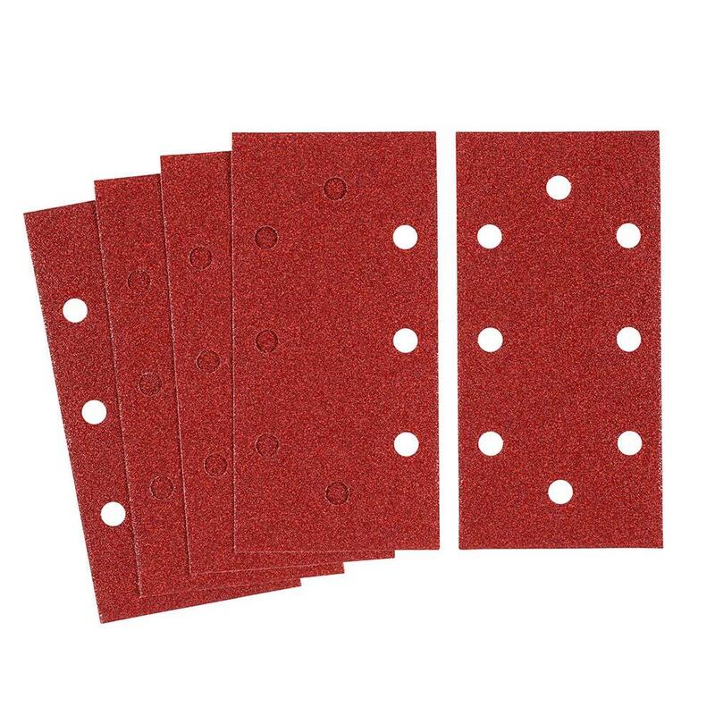 Pack De 5 Unidades - Hojas De Lija Perforadas De Ajuste Rápido 80 G 93 X 190 Mm - 5 Uds