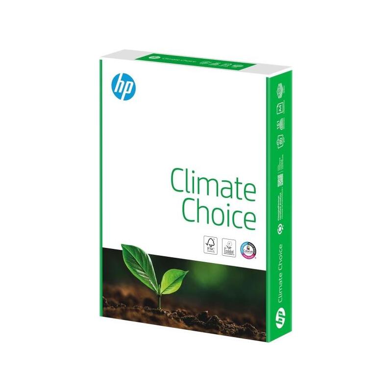 Pack De 5 Unidades Hp Climate Papel A4 80gr 210x297mm (500 Hojas) Blanco - Certificacion Climatepartner - Envoltorio De