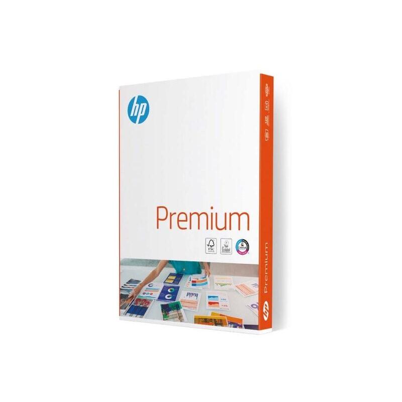 Pack De 5 Unidades Hp Premium Papel A4 80gr 210x297mm (500 Hojas) Blanco