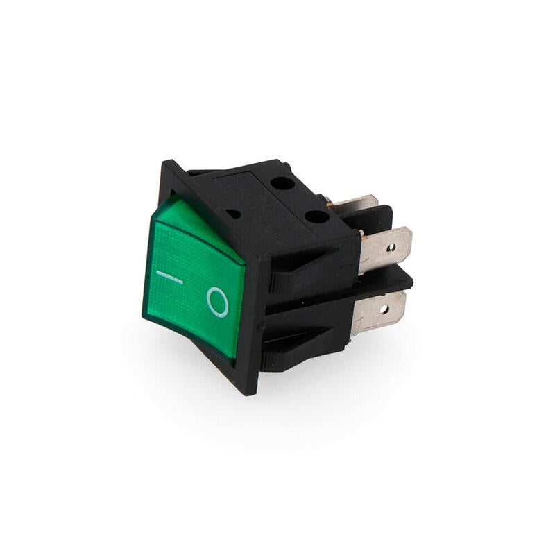Pack De 5 Unidades - Interruptor Bipolar 15a 250v Verde