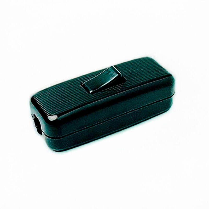 Pack De 5 Unidades - Interruptor De Paso Unipolar 2a Negro (Retractilado)