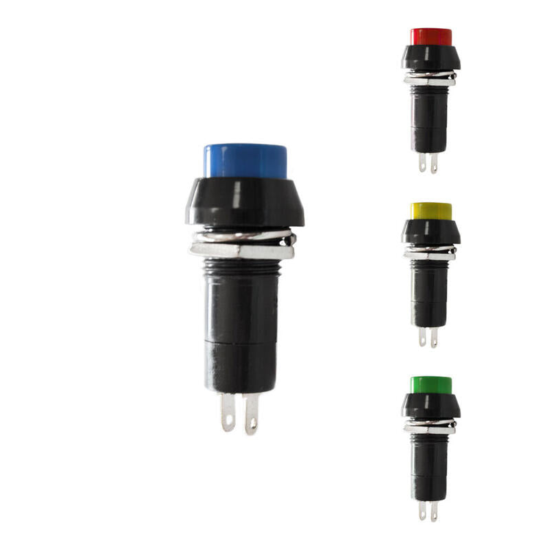 Pack De 5 Unidades - Interruptor Unipolar Base Redonda 1a 250v Colores Surtidos