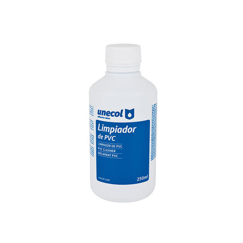 Pack De 5 Unidades - Limpiador Pvc, Botella Plástico 250ml A207 Unecol