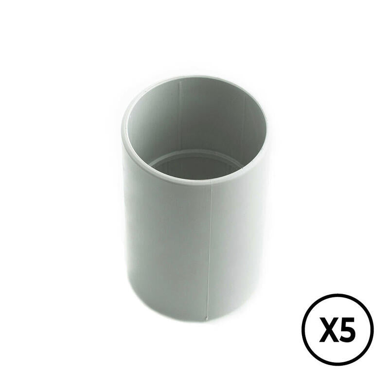 Pack De 5 Unidades - Manguito Gris Ø 25 Mm, 5 Unidades