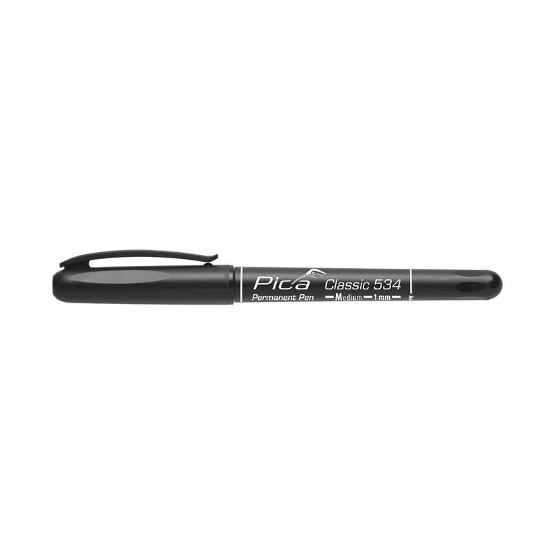 Pack De 5 Unidades - Marcador Permanente Classic Bala Medio Negro
