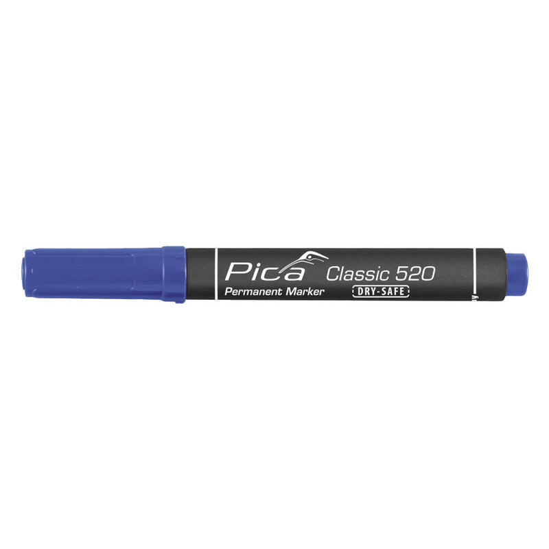 Pack De 5 Unidades - Marcador Permanente Tipo Bala Azul