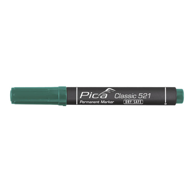Pack De 5 Unidades - Marcador Permanente Tipo Pincel Verde