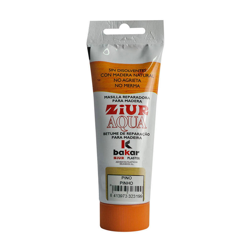 Pack De 5 Unidades - Masilla Reparadora Para Madera Ziur Aqua 150 Gr Color Pino