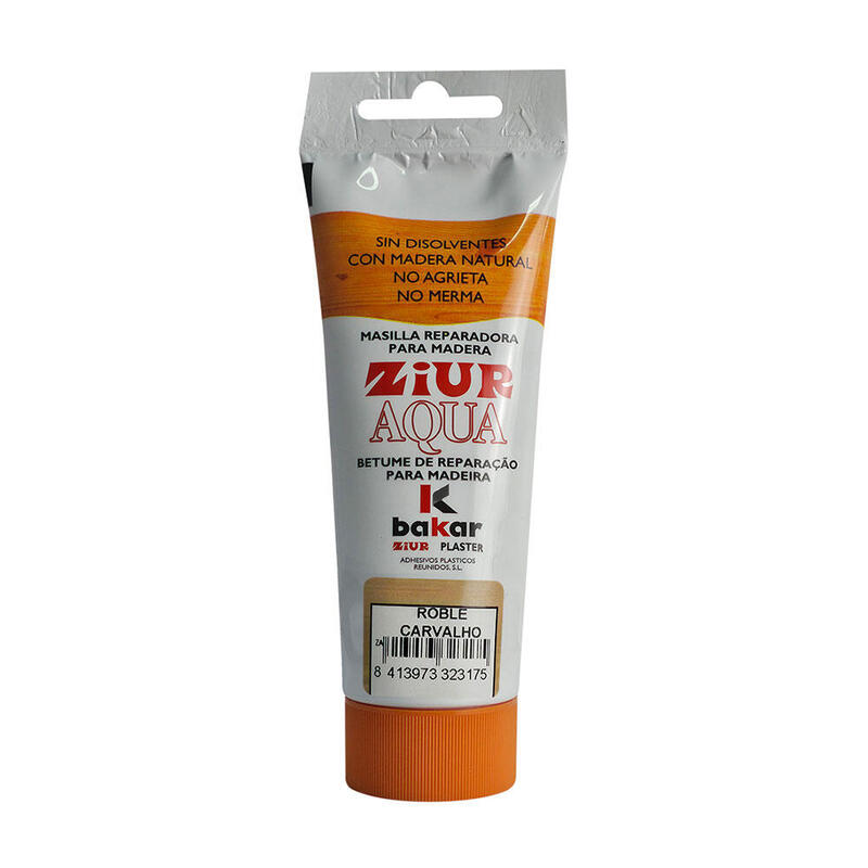 Pack De 5 Unidades - Masilla Reparadora Para Madera Ziur Aqua 150 Gr Color Roble