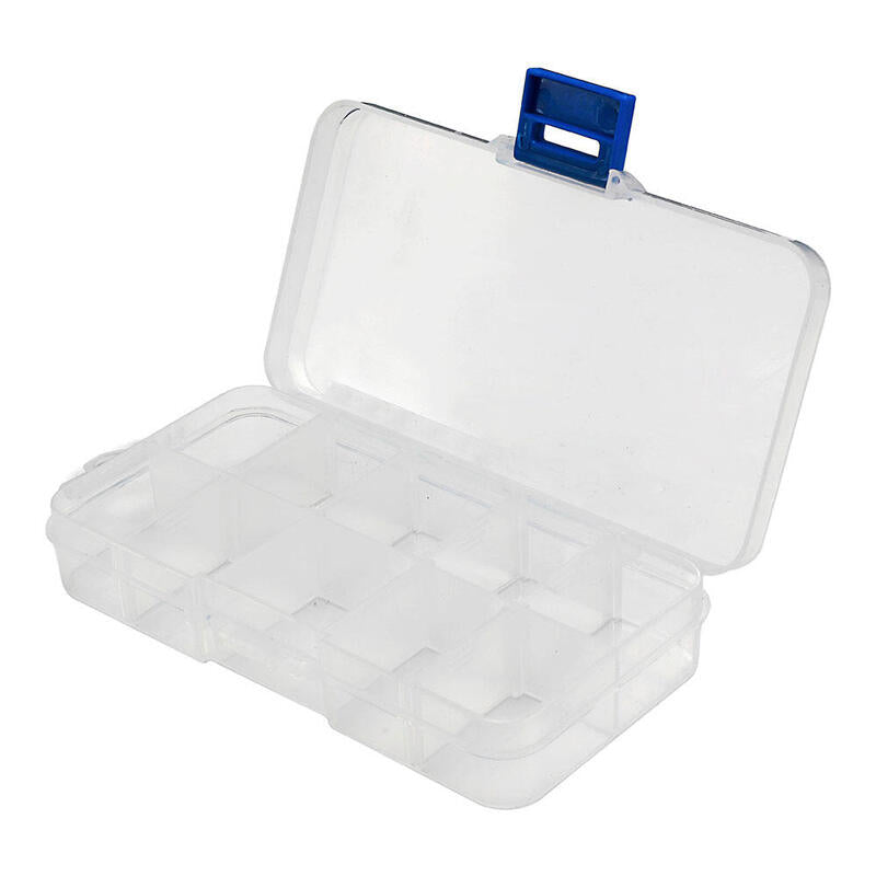 Pack De 5 Unidades - Organizador De Compartimentos Con Tapa 10 Divisiones