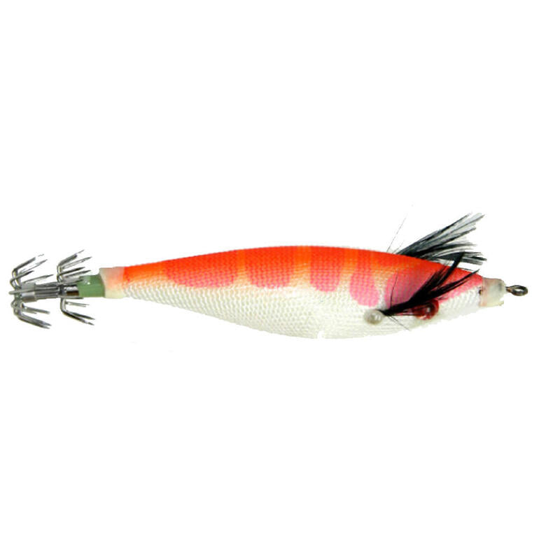 Pack De 5 Unidades - Pajarito Para La Pesca Del Calamar Y Sepia En Embarcación, 100 Mm Color Rosa Barriga Blanca